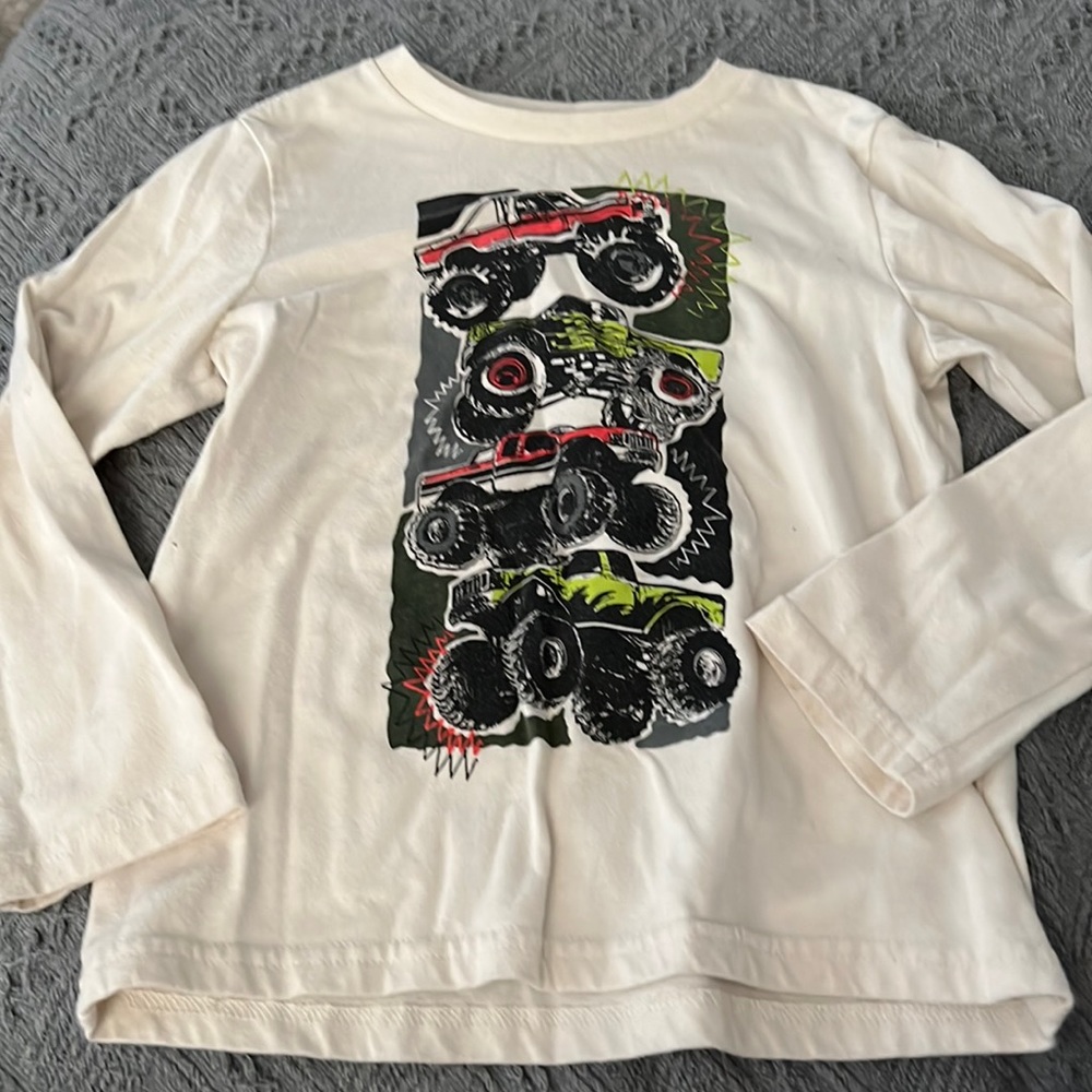 365 kids by Garanimals monster truck long sleeve tee